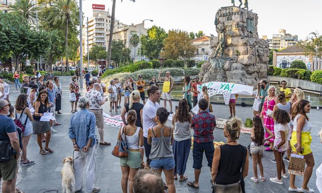 Demo gegen verschärfte Maskenpflicht auf Mallorca