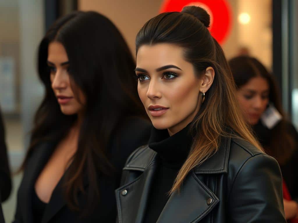 Kris Jenner mit ihren Töchtern Khloé, Kylie, Kourtney, Kim und Kendall, 2011