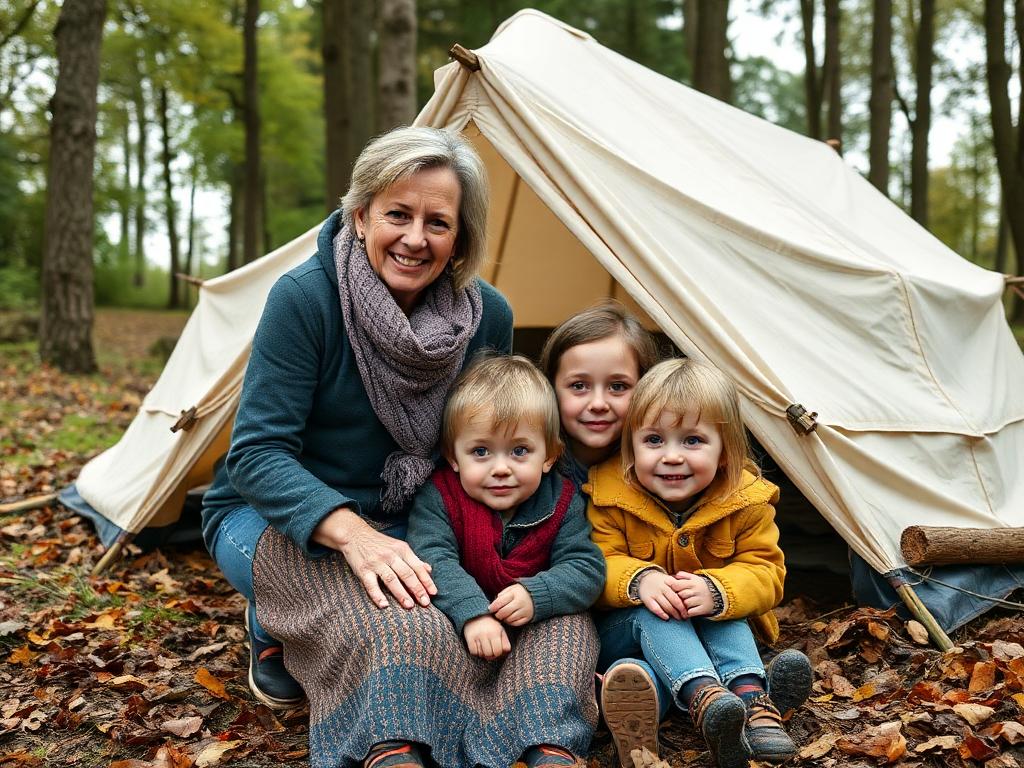 Im Zelt aufwachsen
        
          Frau zieht mit ihren Kindern in den Dschungel