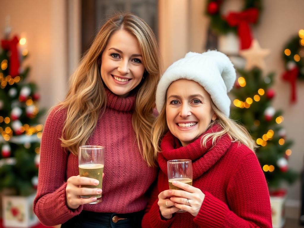 Laura Maria Rypa und ihr Sohn Leano an Weihnachten 2024