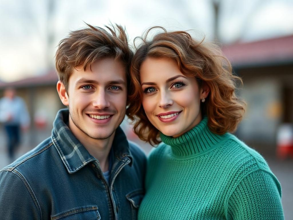 Valentin und Renata Lusin mit Tochter Stella, August 2024