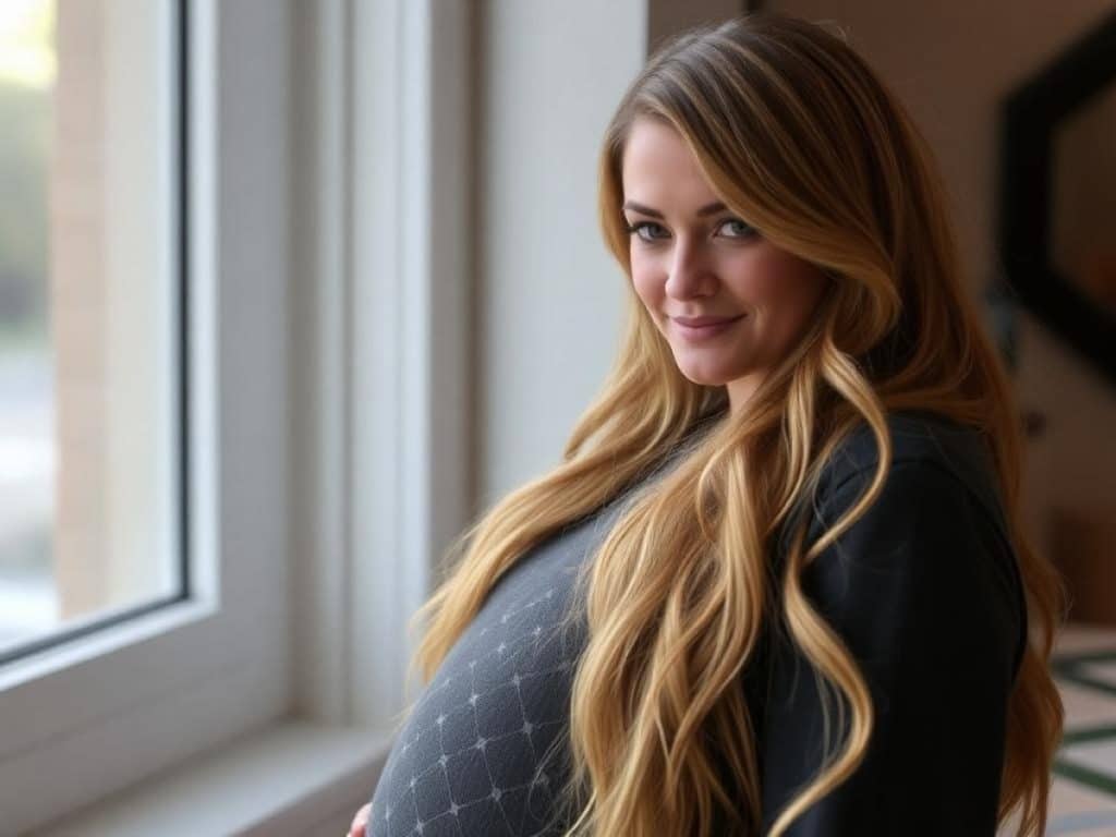 Cheyenne Floyd mit ihrer Familie, April 2025