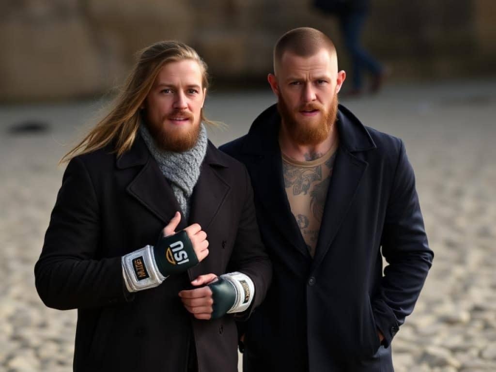 Conor McGregor und seine Partnerin Dee Devlin im Mai 2022