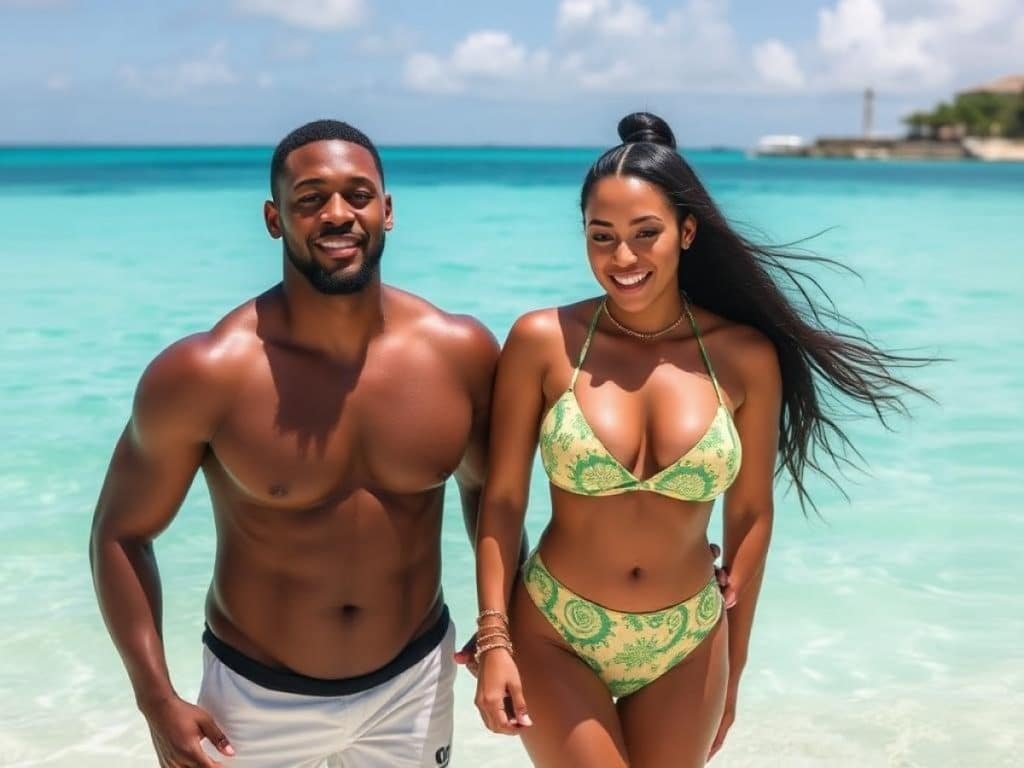 Collage: Klay Thompson und Megan Thee Stallion