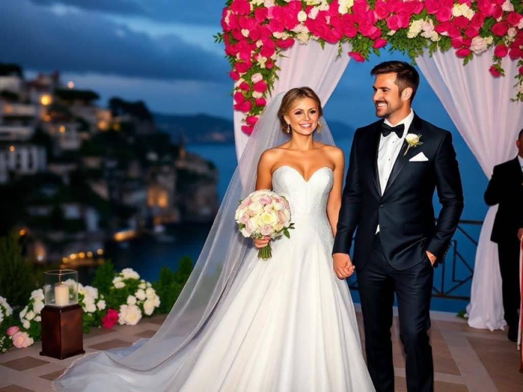 Leyla und Mike Heiter am Hochzeitstag, August 2025