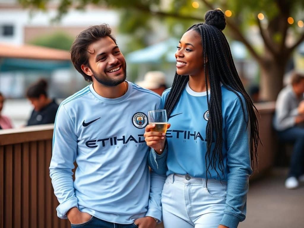 Rúben Dias und Maya Jama