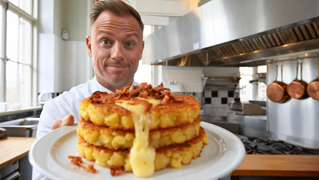 Hensslers gefüllte Kartoffelrösti – da steckt ordentlich Geschmack drin!