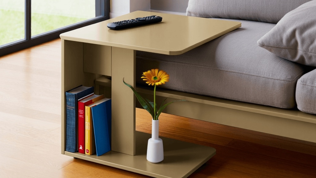 Dieser Couchtisch von Jysk macht Schluss mit dem Ablage‑Chaos vorm Sofa