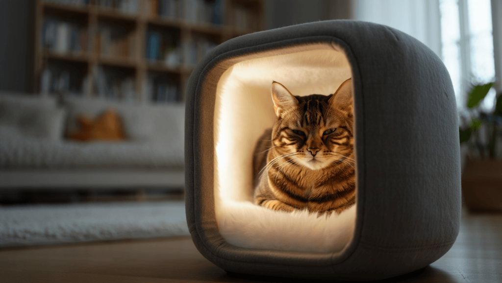 Hier verschwinden Katzen gern: Dieses Katzenhaus von Fressnapf sorgt für Ruhe