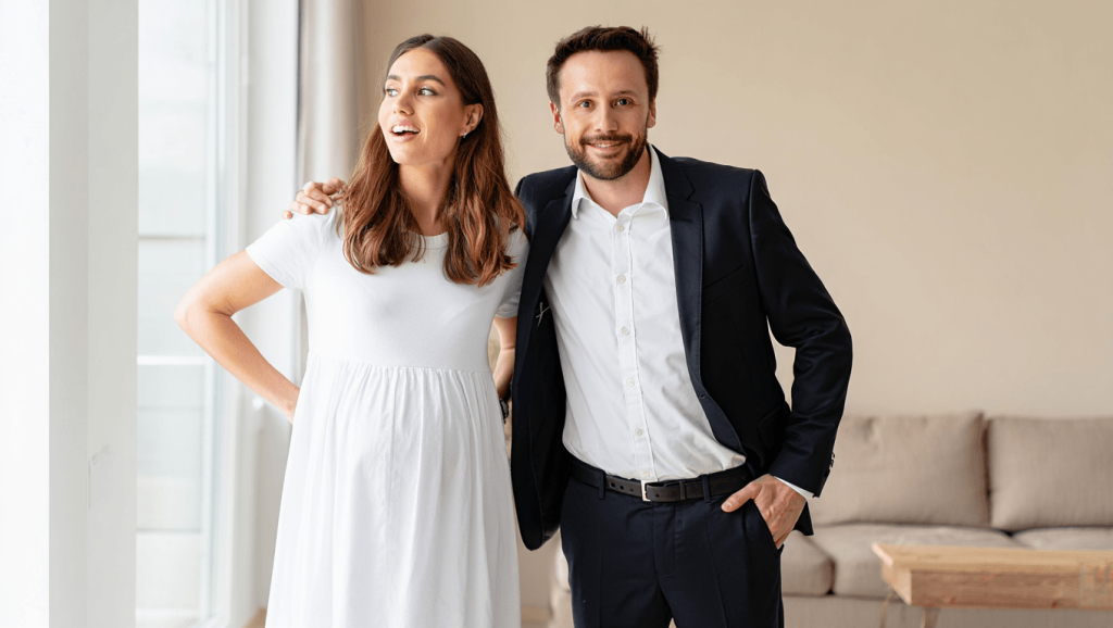 Valentin + Renata Lusin
Optischer Rollentausch sorgt kurz vor der Geburt für Aufsehen