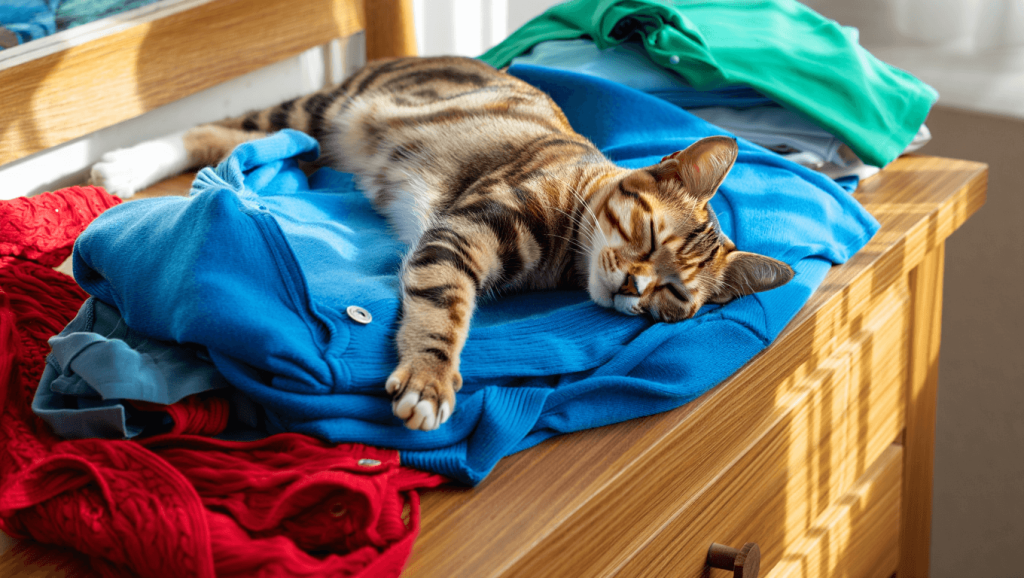 Wusstest du das? Katzen fühlen sich von diesen Farben und Materialien besonders angezogen