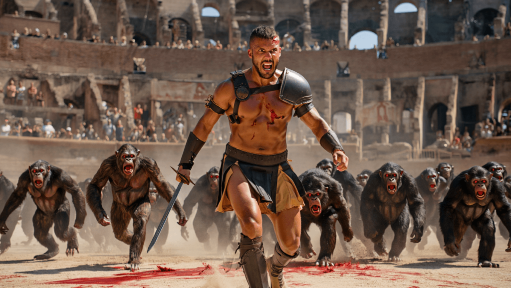 "Gladiator II"
Brot und Spiele und Zombie-Affen
