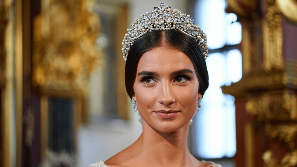 Isabel von Habsburg-Lothringen
Mit ihrem Hochzeitsdiadem führt sie lange Familientradition fort