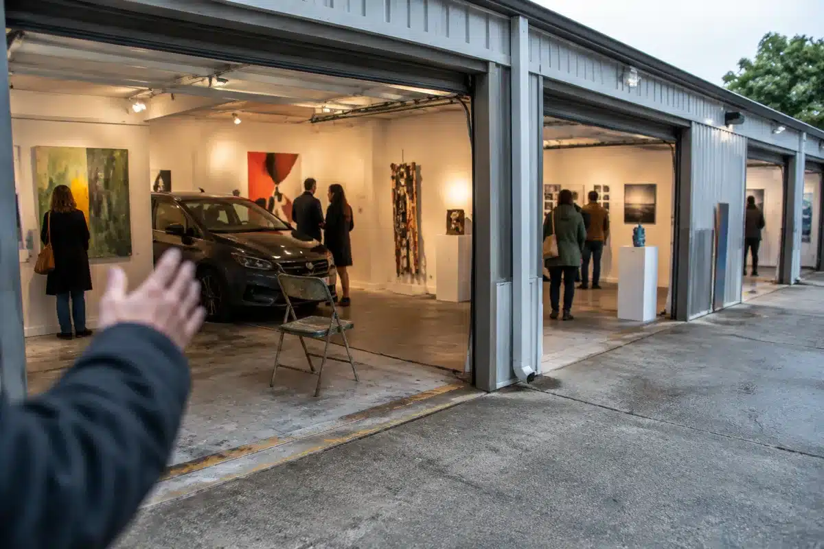 Garagen-biennale Buchbach: honing uit de buik tappen